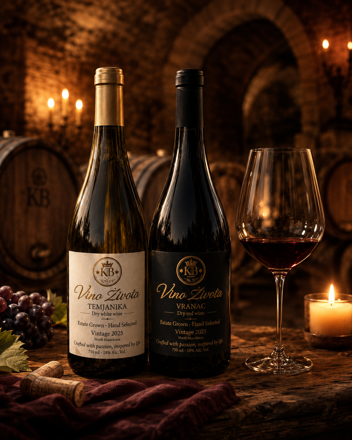 Wine cellar atmosphere